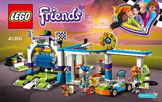 LEGO Friends Spinning Brushes Car Wash • Set 41350 • SetDB