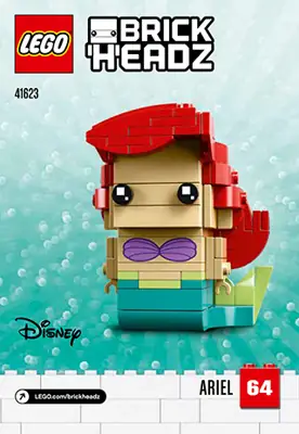 41623 popular Brick Headz Ariel & Ursula