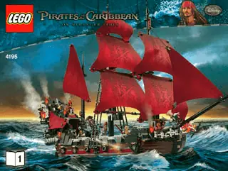 Compatible with online Pirates of the Caribbean 4195 Queen Anne's Revenge