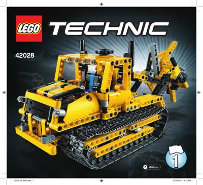 LEGO Technic Bulldozer • Set 42028 • SetDB • Merlins Bricks