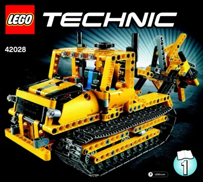 LEGO Technic Bulldozer • Set 42028 • SetDB • Merlins Bricks