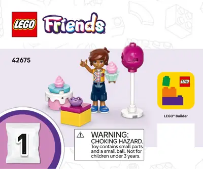 メガネROCK（3点） LEGO Friends Unicorn Cake Delivery Car • Set 42675 • SetDB