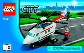 City Helicopter Rescue, popular Retired Set 4429, Pristine Condition