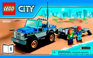 LEGO City Dune Buggy Trailer Set 60082 SetDB