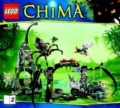 chima☆ LEGO CHIMA Spinlyn's Cavern • Set 70133 • SetDB
