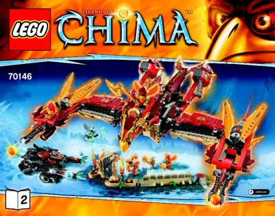 LEGO CHIMA Flying Phoenix Fire Temple • Set 70146 • SetDB