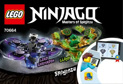 LEGO NINJAGO Spinjitzu Lloyd vs. Garmadon • Set 70664