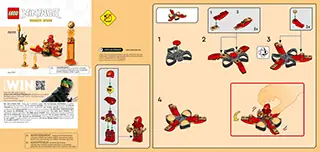 ハッピー LEGO® Ninjago Kai's Dragon Power Spinjitzu Flip 71777-Brand
