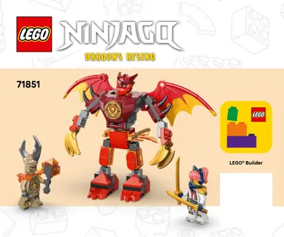 LEGO NINJAGO Kai's Dragon Mech Battle Pack • Set 71851