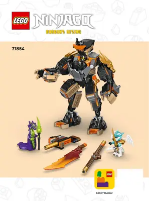 LEGO NINJAGO Cole's Mission Mech & Dragon Zane