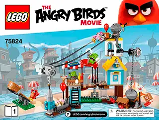 LEGO Angry Birds Pig City Teardown Set 75824 SetDB