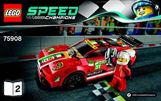 LEGO Speed Champions 458 Italia GT2 • Set 75908 • SetDB