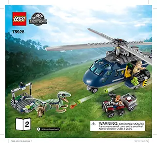 Jurassic hot World (75928) Blue's Helicopter Pursuit