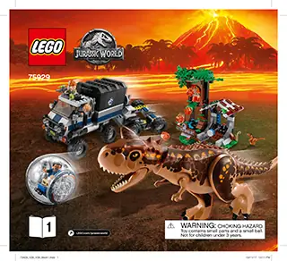 LEGO Jurassic World Carnotaurus Gyrosphere Escape