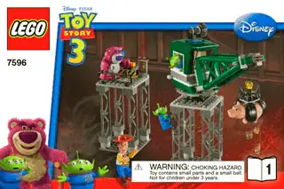 TOY STORY 3 Sets - 7596 Trash store Compactor Escape & 7789 Lotso’s Dump Truck