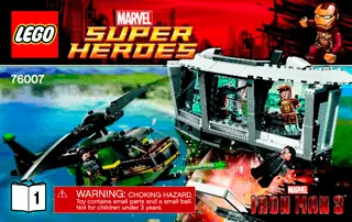 LEGO Marvel Iron Man Malibu Mansion Attack Set 76007