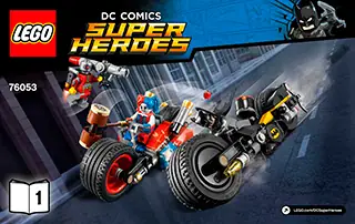Manual LEGO DC Batman™ - Gotham City Cycle Chase 76053 cover - 1