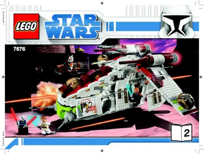 LEGO Star Wars Republic Attack Gunship • Set 7676 • SetDB