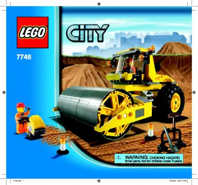 LEGO City Single-Drum Roller • Set 7746 • SetDB