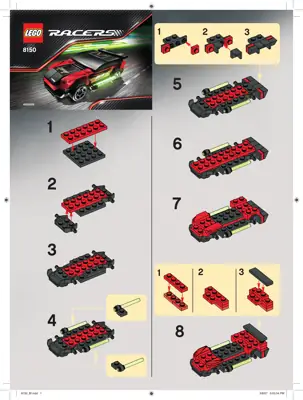 LEGO Racers ZX Turbo • Set 8150 • SetDB • Merlins Bricks