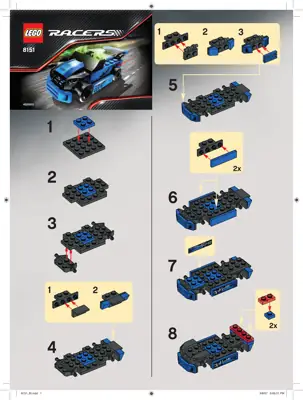 LEGO Racers Adrift Sport • Set 8151 • SetDB • Merlins Bricks
