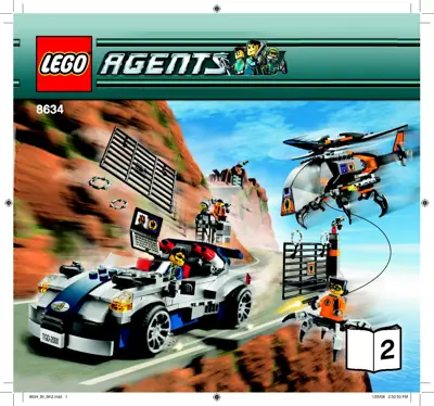LEGO Agents Mission 5 Turbocar Chase • Set 8634 • SetDB