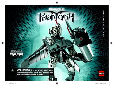 LEGO BIONICLE Toa Kopaka • Set 8685 • SetDB • Merlins Bricks