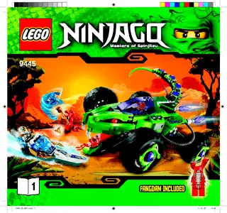 9445 discount NINJAGO Fangpyre Truck Ambush