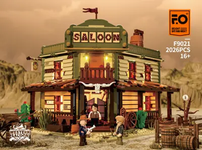 Lumibricks (Funwhole) Western Saloon • Set F9021 • SetDB
