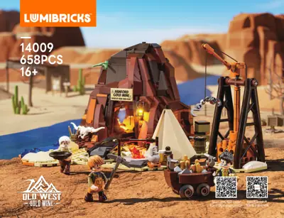 Lumibricks (Funwhole) Old West Gold Mine • Set F9077 • SetDB