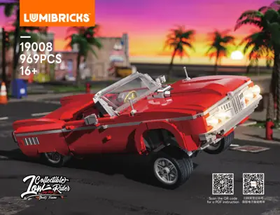 Lumibricks Collectible Low Rider Big Red • Set L9093 • SetDB