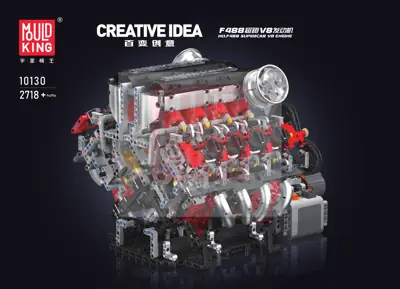 Mould King Supercar V8 Engine • Set 10130 • SetDB