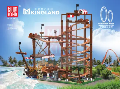 Mould King Double Helix Roller Coaster • Set 11013 • SetDB