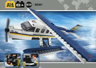 Mode d'emploi Sluban set M38-B0366 Aviation Avion de ligne