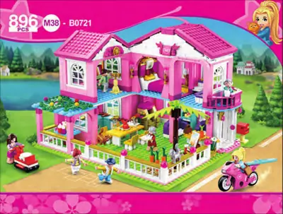 Sluban Girls Dream Village M38-B0875 casa a due piani con