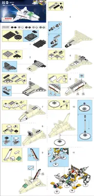 Nice Group Space Shuttle Mattoncini 231 Pezzi - Set Costruzioni Con Astronavi E 2 Astronauti - Giocattolo Per Bambini 6+