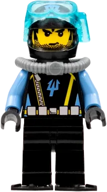 LEGO Aqua Raiders Aquaraider Diver 5 Black Knit Cap