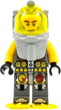 LEGO Atlantis Diver 1 Axel, With Vertical Lights