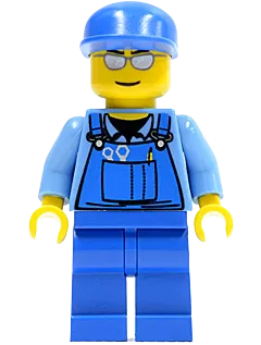 LEGO City Farm Hand Blue Overalls, Short Bill Cap