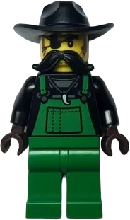 LEGO City Crook Snake Rattler Green Overalls