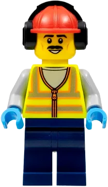 LEGO City Stuntz Crew Male, Neon Yellow Safety Vest