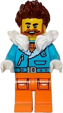 LEGO City DJ Male, White Jacket, Black Legs