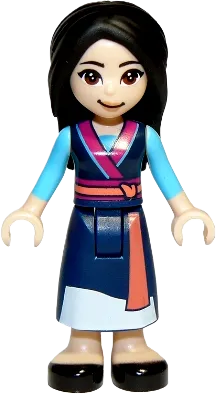 LEGO Disney Mulan Dark Blue Robe • Minifig dp079 • SetDB