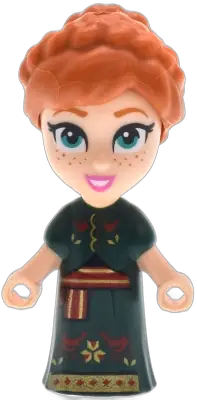 LEGO Disney Anna Micro Doll, Dark Green Dress LEGO Disney Anna Micro Doll, Dark Green Dress