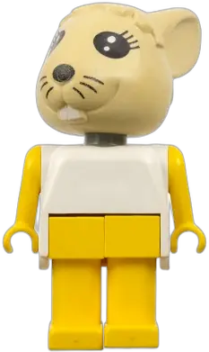 LEGO Fabuland Rabbit Bonnie Bunny, Tan Head • Minifig fab3c