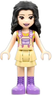 LEGO Friends Emma Dark Pink Top with Bright Pink Circles and