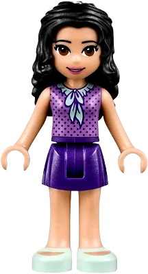 LEGO Friends Emma Dark Purple Skirt • Minifig frnd248