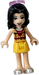 LEGO Friends Vicky Yellow Skirt Minifig frnd327 SetDB