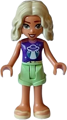 LEGO Friends Nova Dark Purple and Metallic Pink Shirt