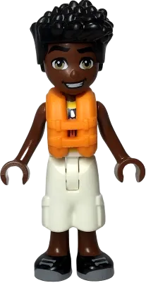 LEGO Friends Zac White and Blue Shirt with Racer